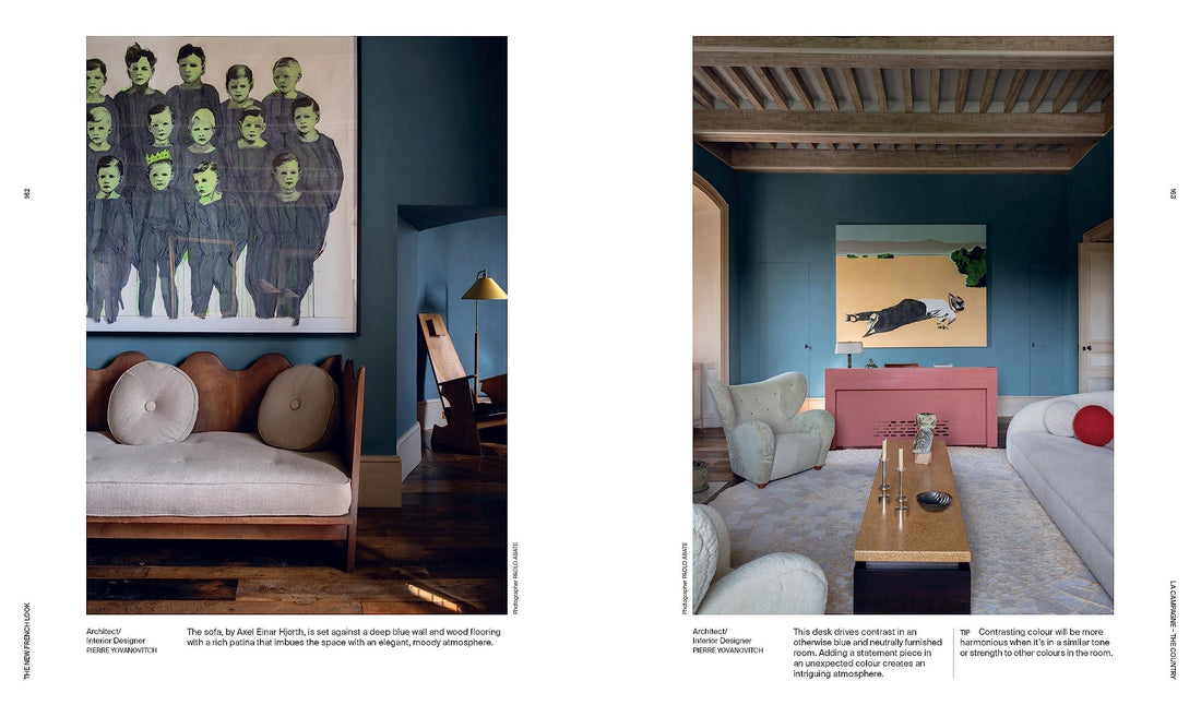 Nowy francuski wygląd |, Wnętrza o współczesnym charakterze