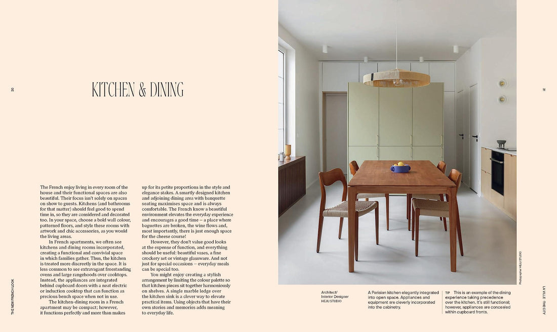 Nowy francuski wygląd |, Wnętrza o współczesnym charakterze