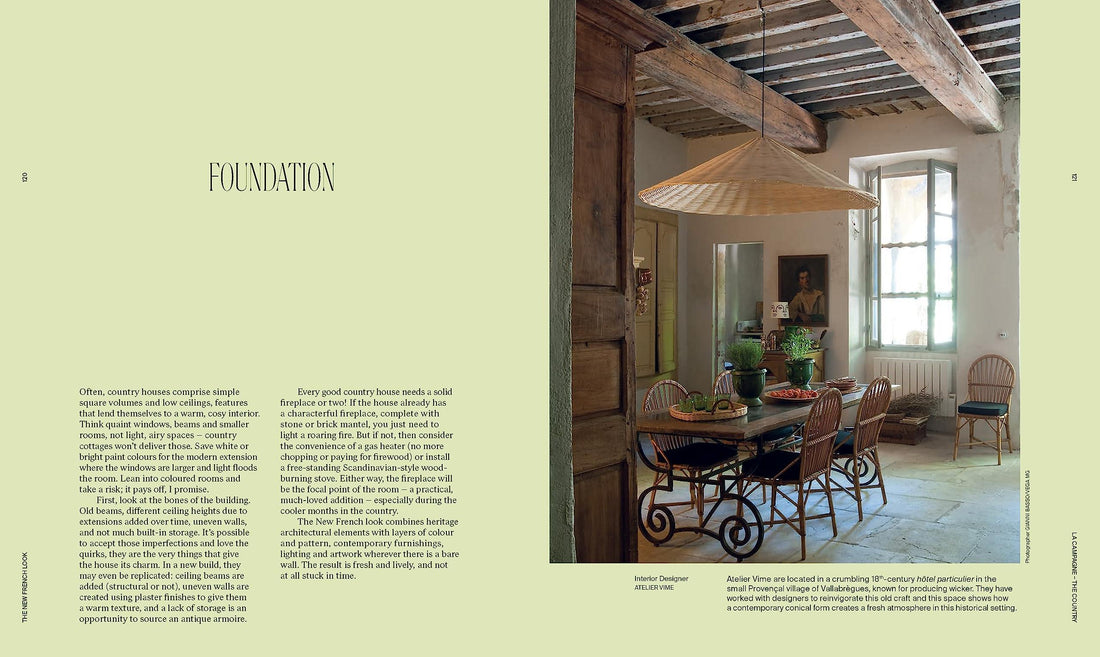 Nowy francuski wygląd |, Wnętrza o współczesnym charakterze