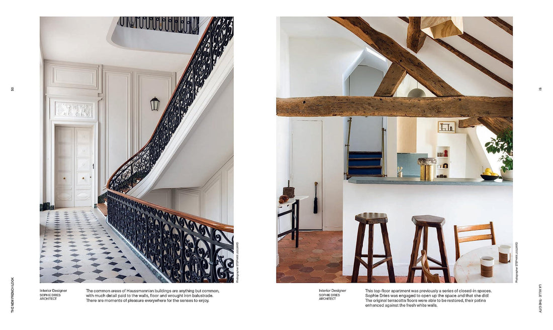 Nowy francuski wygląd |, Wnętrza o współczesnym charakterze