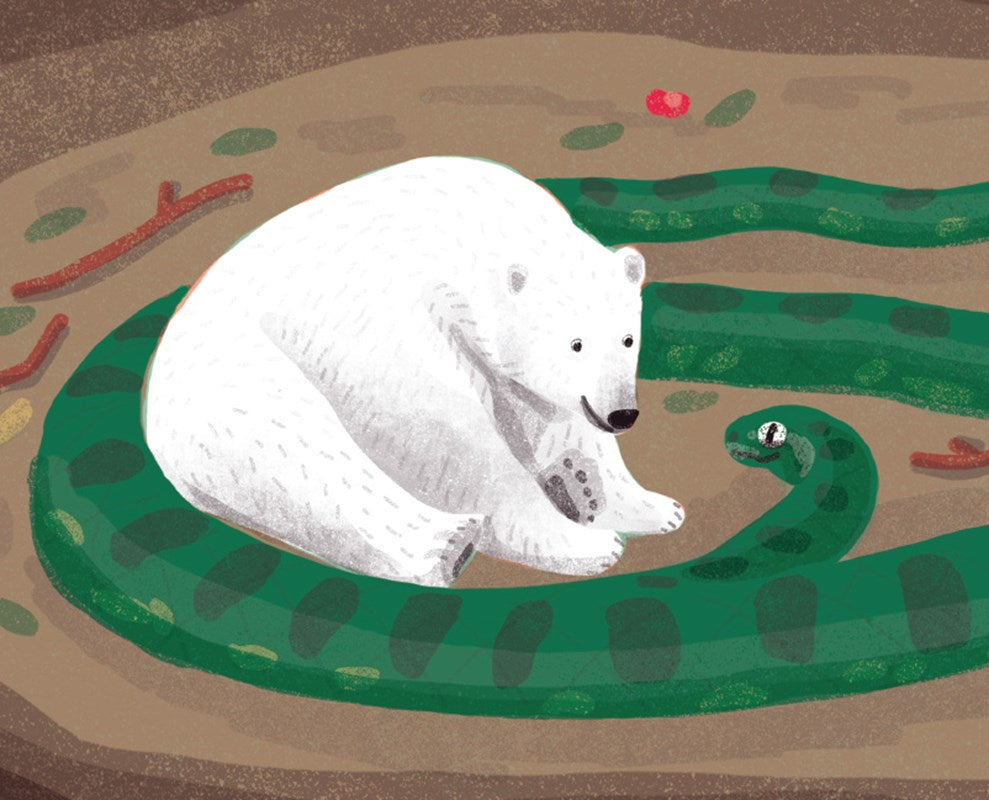 Niedźwiedź polarny Rio ratuje las