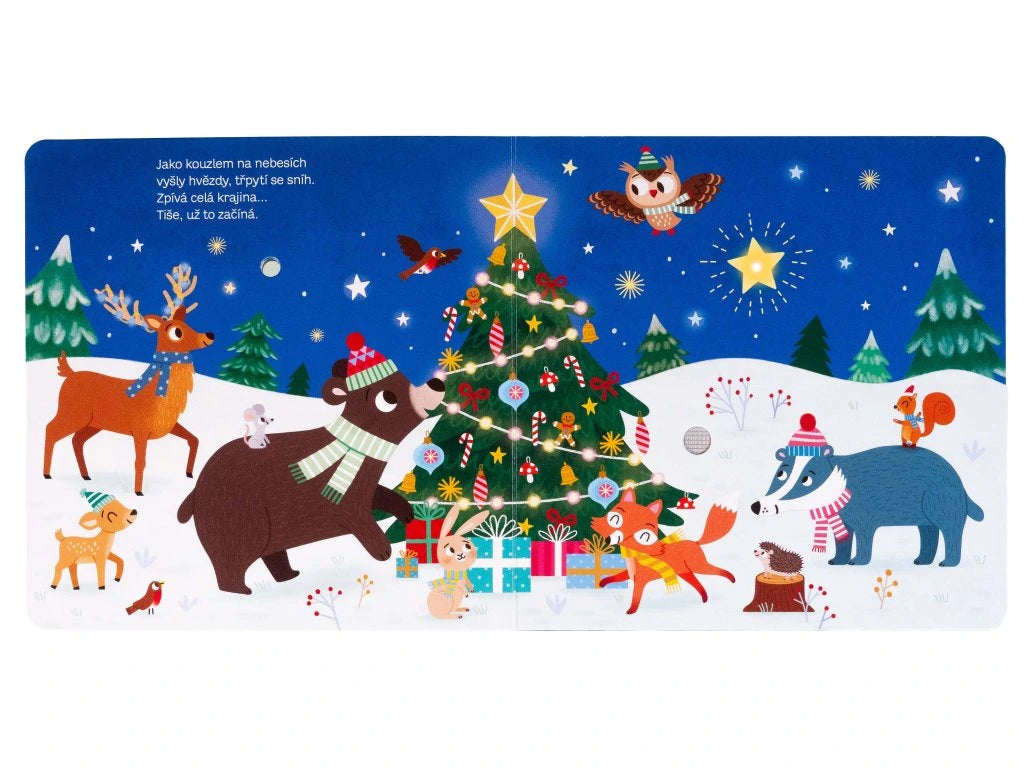 Moje blikající zvuková knížka Vánoce v lese