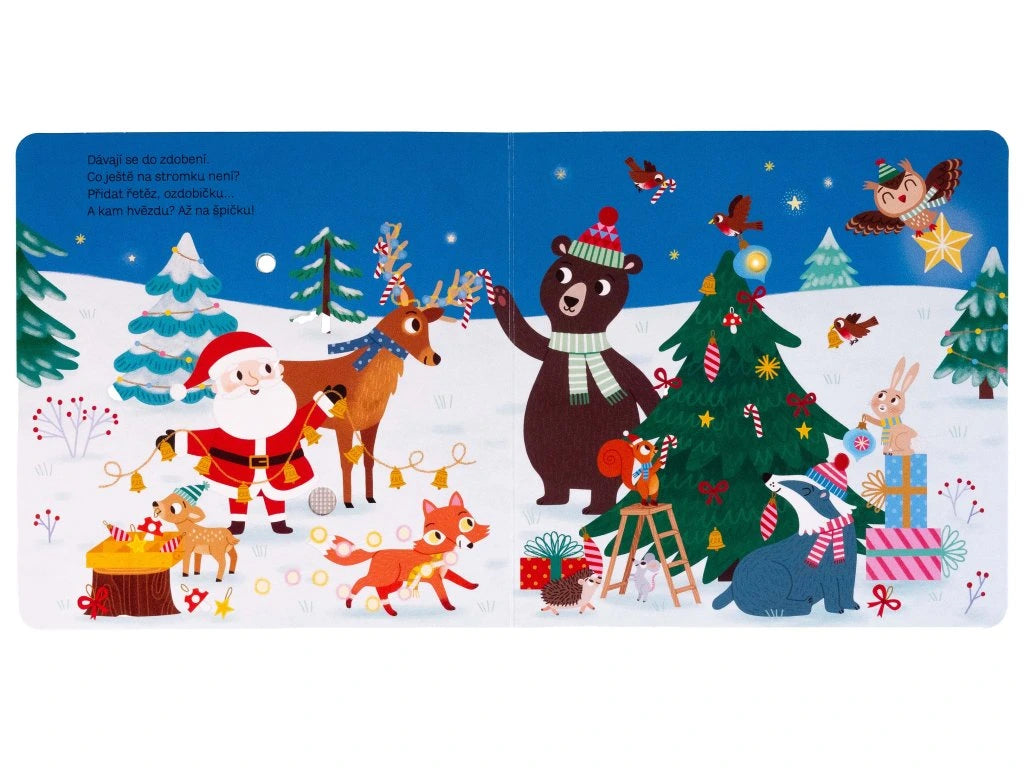 Moje blikající zvuková knížka Vánoce v lese