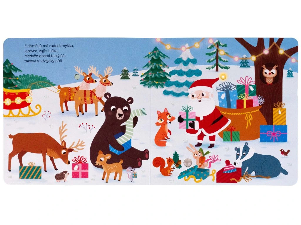 Moje blikající zvuková knížka Vánoce v lese