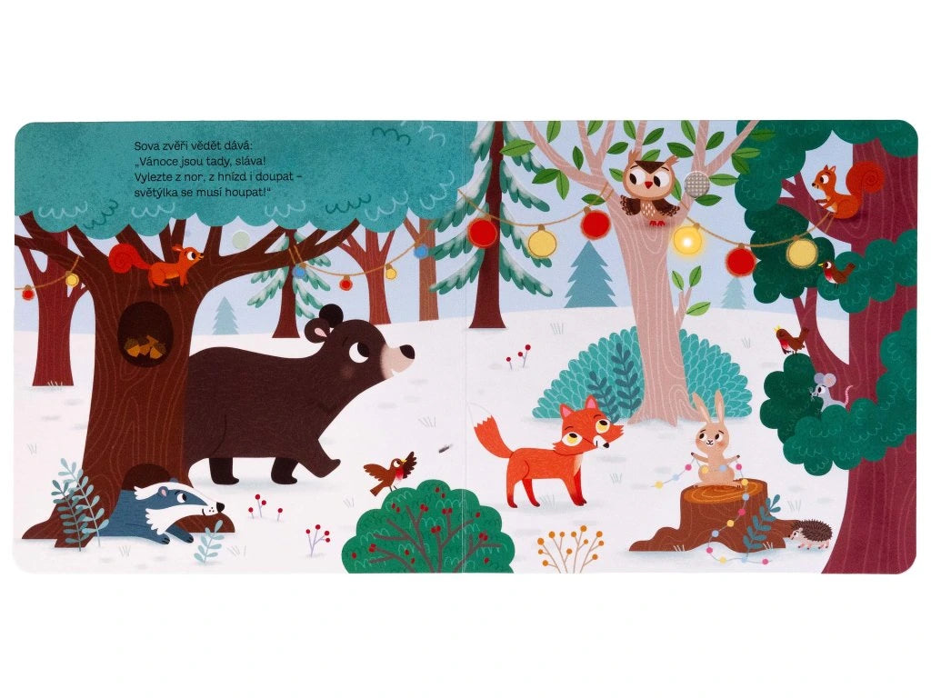 Moje blikající zvuková knížka Vánoce v lese