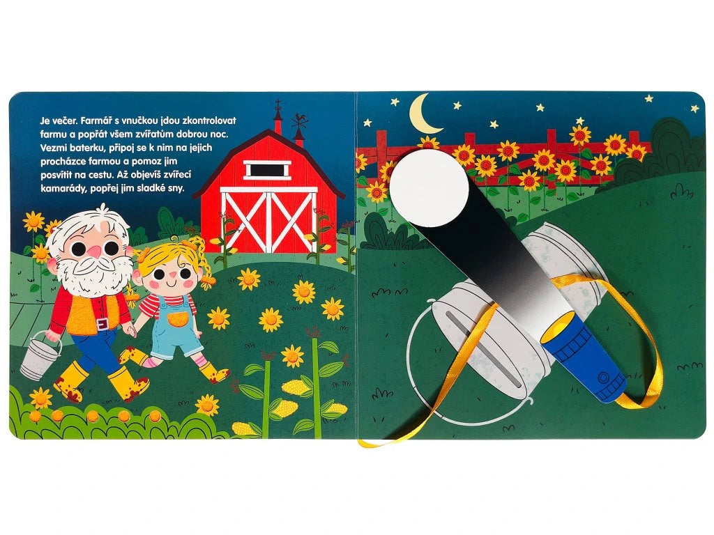 Kdo spí na farmě? Kniha s kouzelnou baterkou