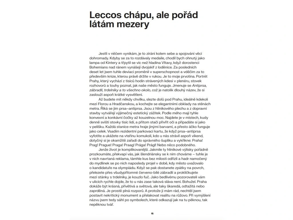 Antiprsa, zábradlí, trdelníky a to všechno okolo - Ondřej Pokorný
