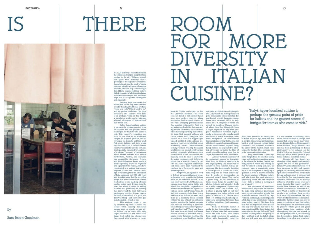Italy Segreta - A Tavola