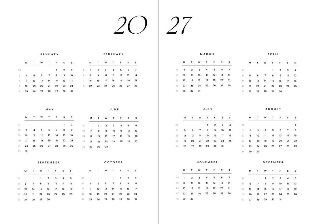 Cozy Planner 2027 - Berry Red