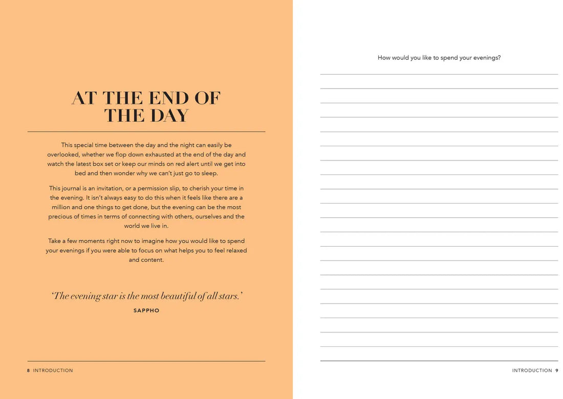 Five Minutes in the Evening: A Journal for Rest and Reflect