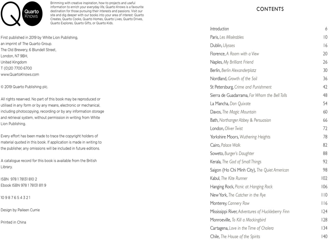 Inspired Travellers Guide: Literary Places