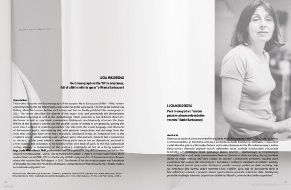 Maria Bartuszová – monografia