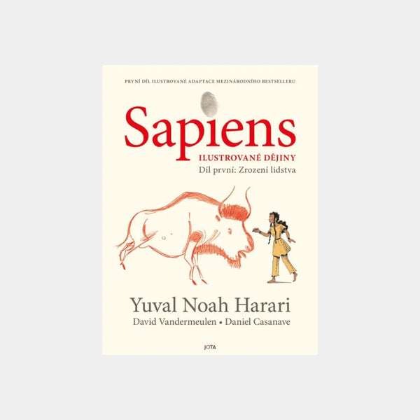 Sapiens: Ilustrované dějiny - Díl první Zrození lidstva - Yuval Harari Obálka knihy Book Therapy