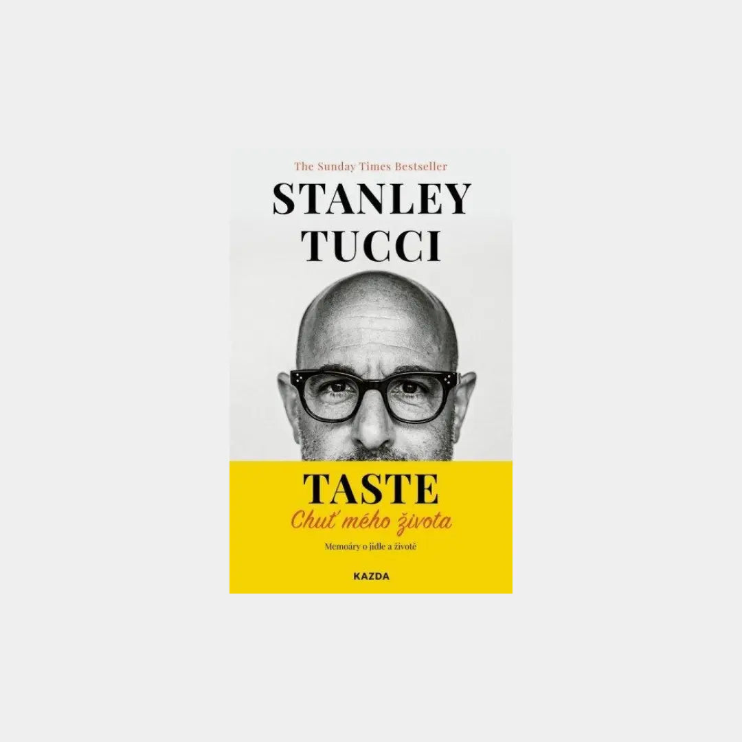TASTE: Chuť mého života - Memoáry o jídle - Stanley Tucci Obálka knihy Book Therapy
