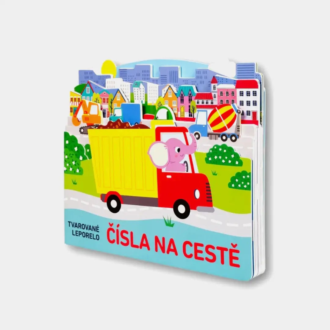 Tvarované leporelo - Čísla na cestě