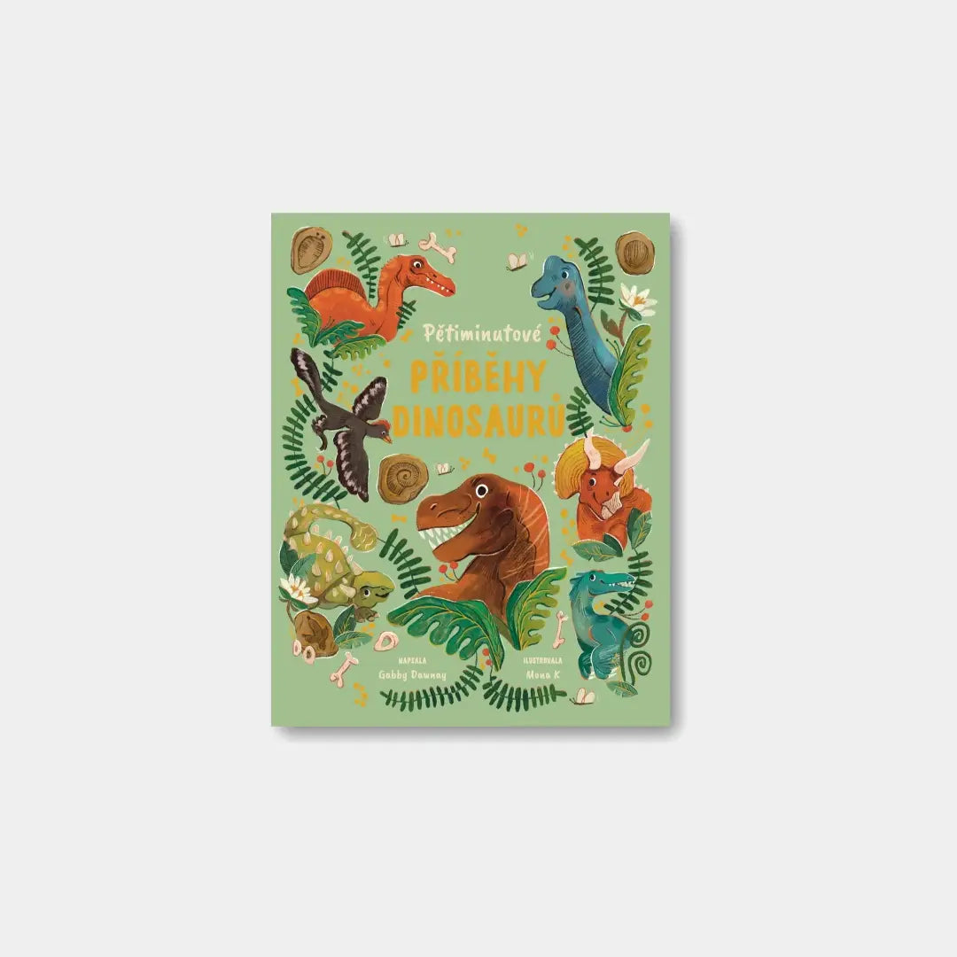 Pětiminutové příběhy dinosaurů Obálka knihy Book Therapy