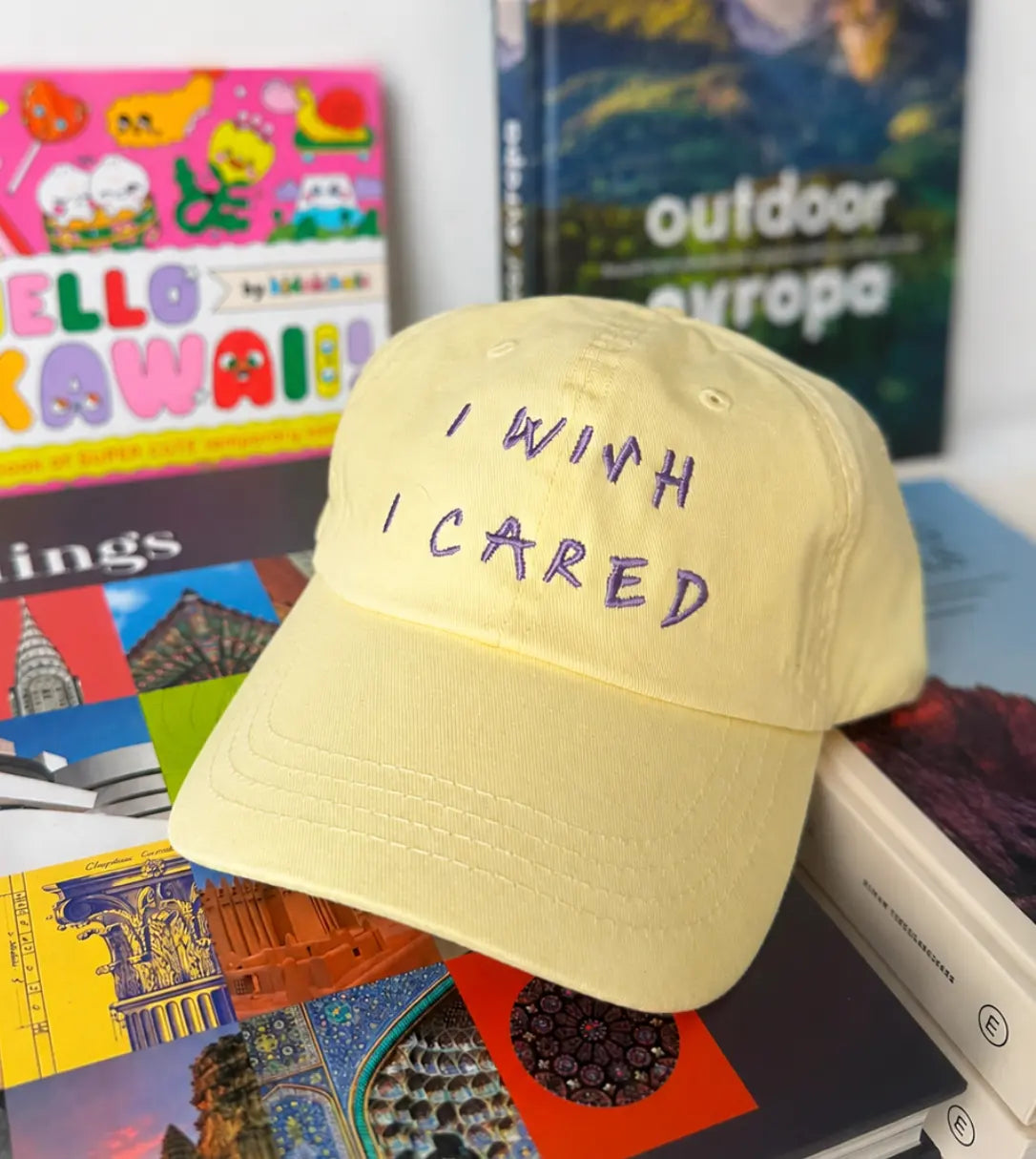 Michaela Fenkl - Cap (I Wish I Cared (yellow and violet)