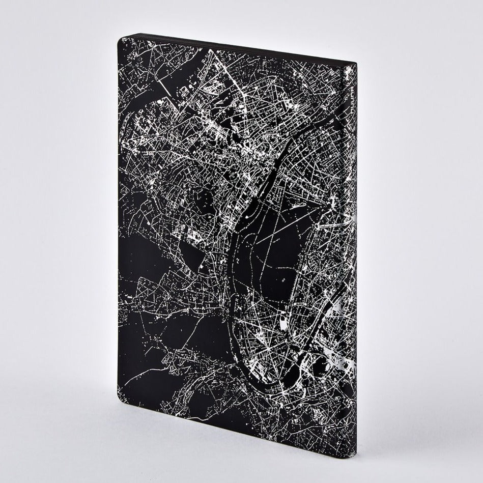 Blok, notatnik Nuuna: Graphic L Paris Silver
