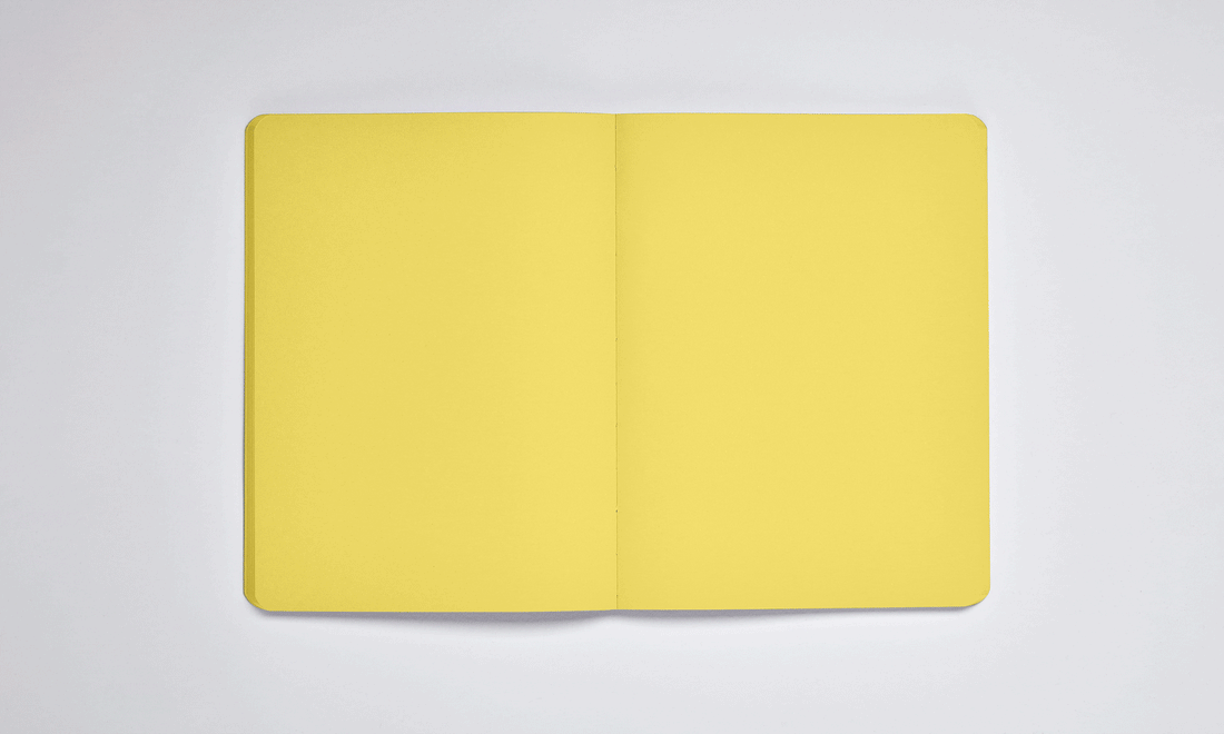 Blok, notatnik Nuuna: Not White L- Żółty