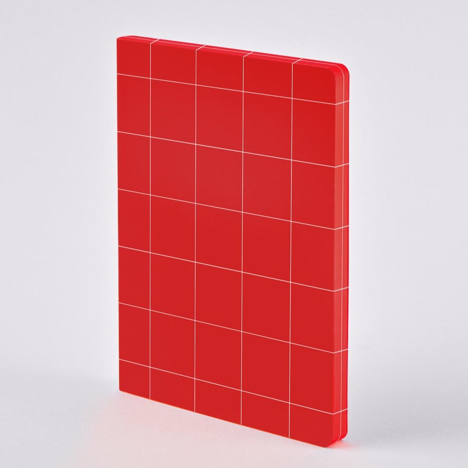 Blok, zápisník Nuuna: Break the Grid  L Light Red