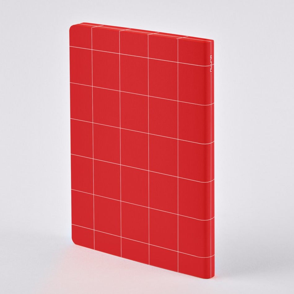 Blok, zápisník Nuuna: Break the Grid  L Light Red