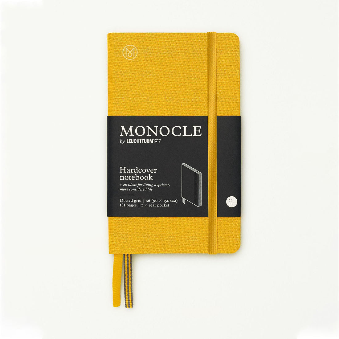 Notatnik Monocle w twardej oprawie A6 - żółty 