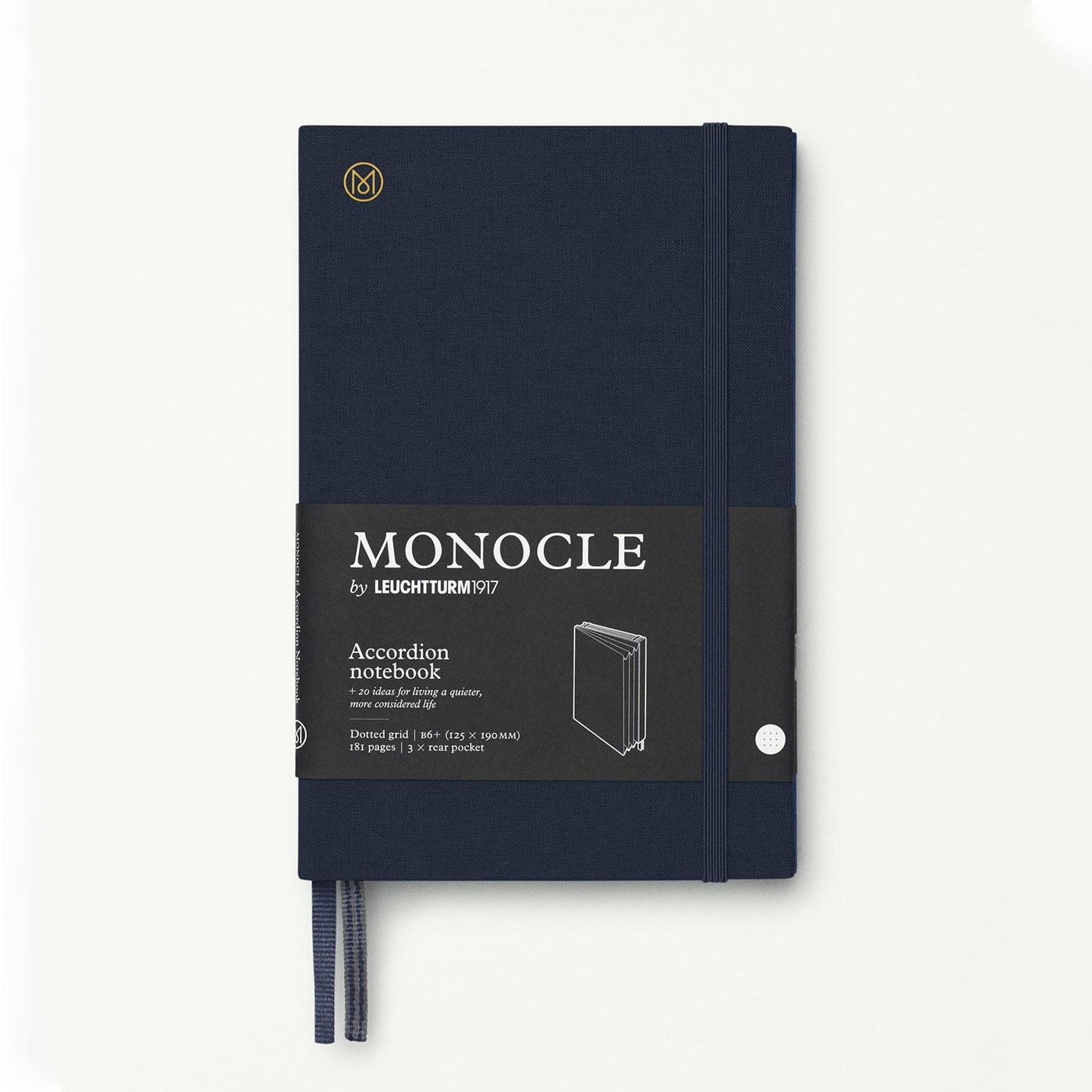 Monocle Accordion Notebook B6 - Navy