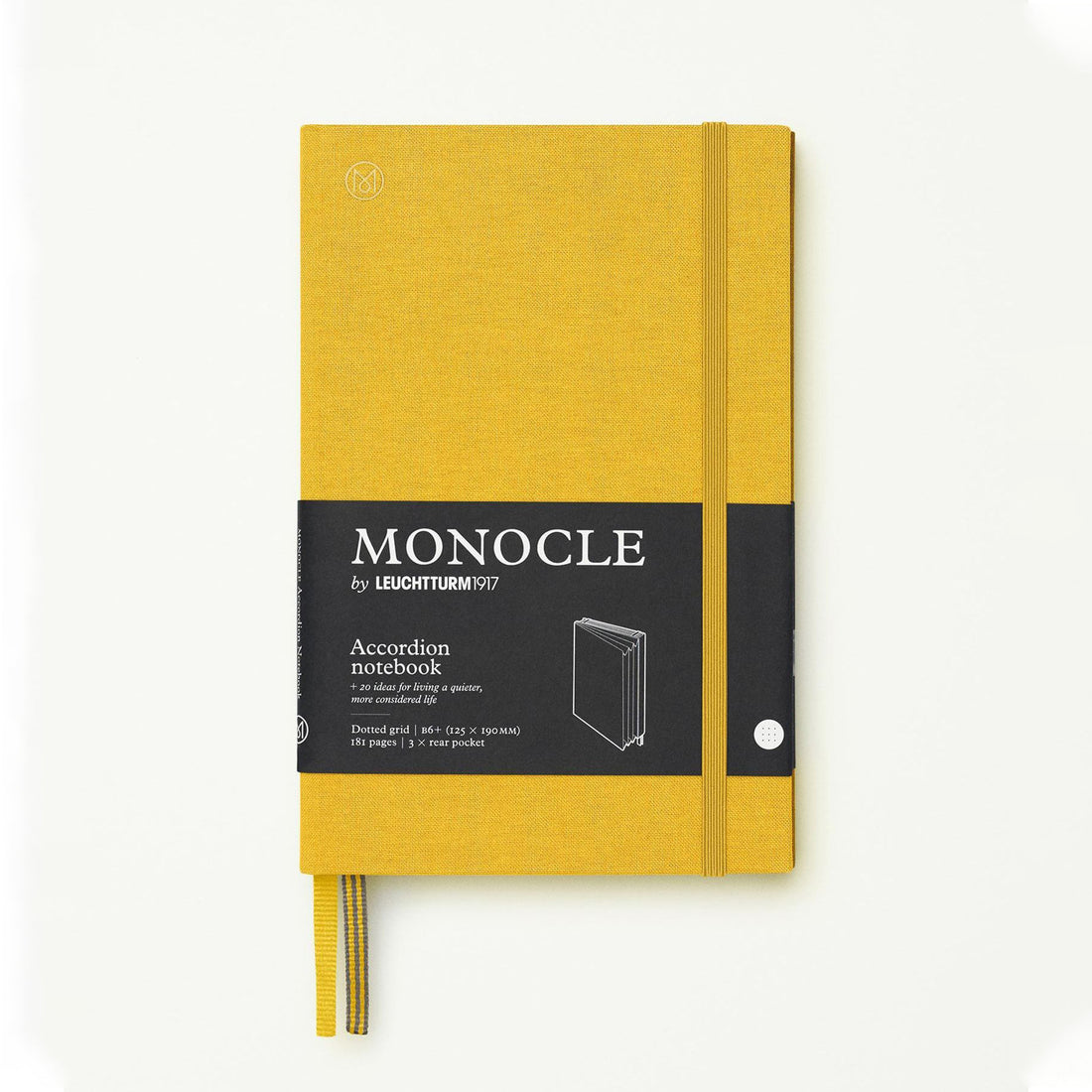 Notatnik Monokl Akordeon B6 - Żółty 