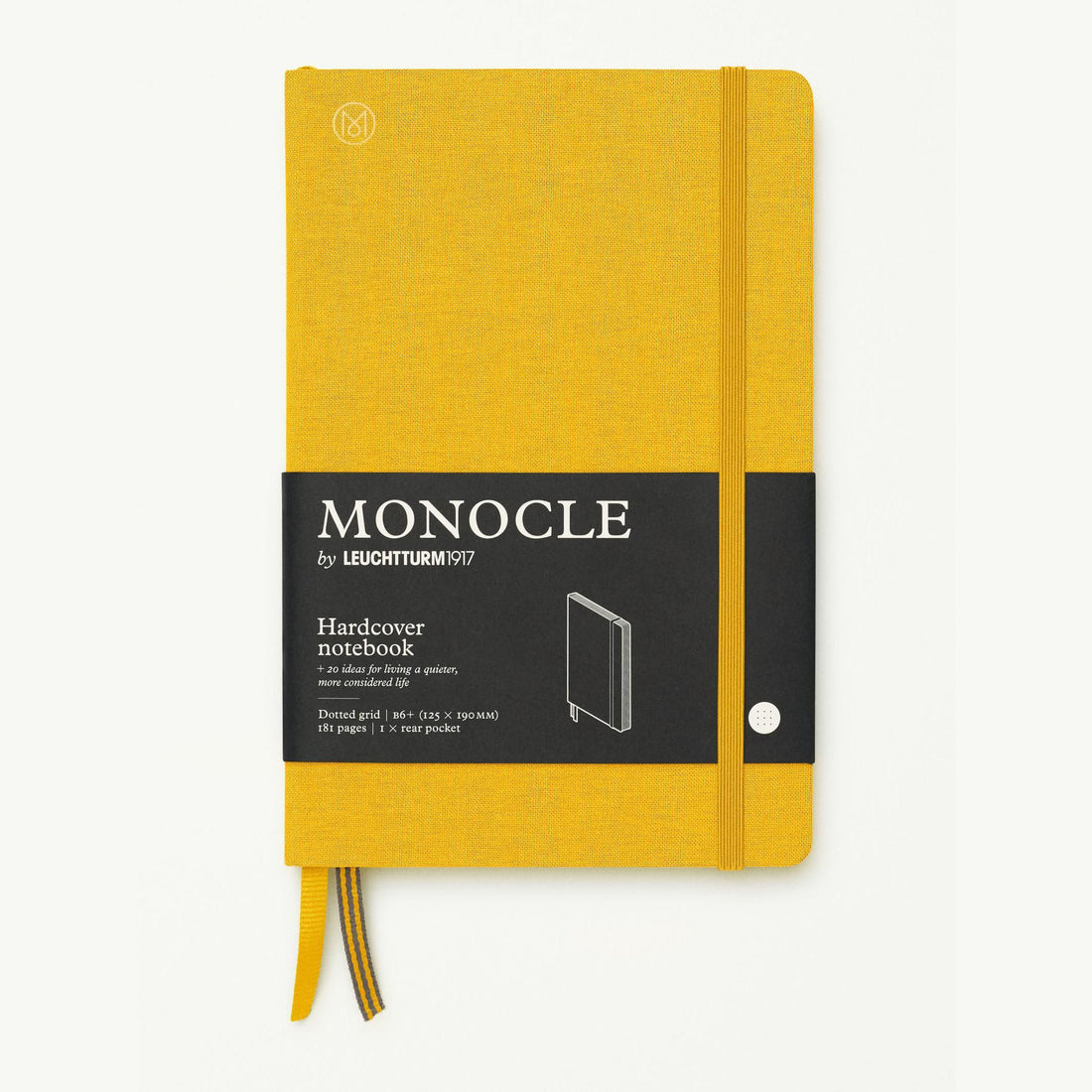 Notatnik Monocle w twardej oprawie B6 - żółty 