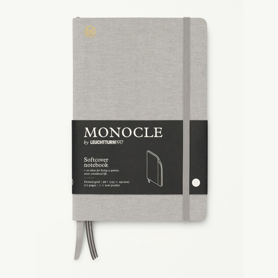 Notatnik Monocle B6 w miękkiej oprawie - jasnoszary 