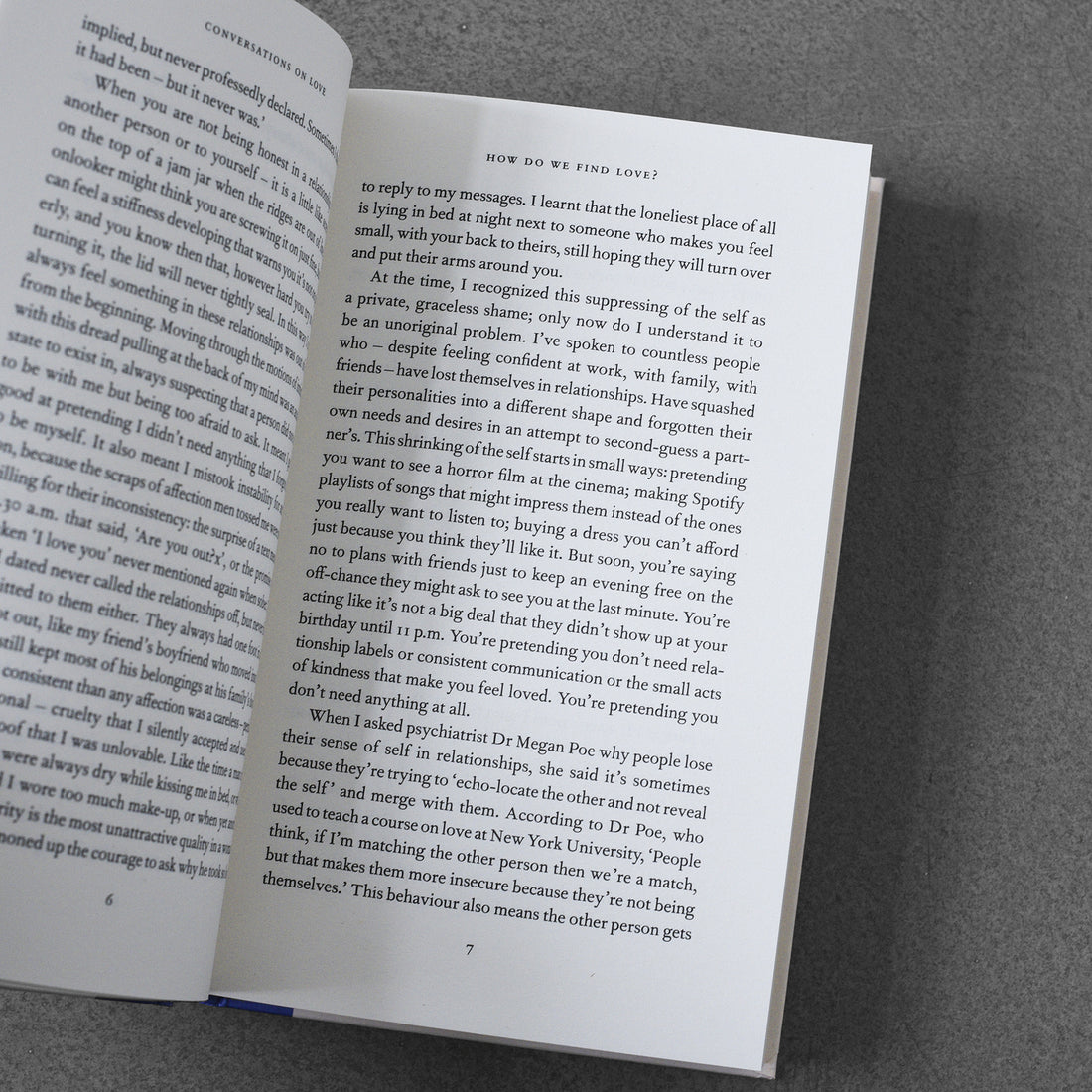 Rozmowy o miłości, Natasha Lunn HB