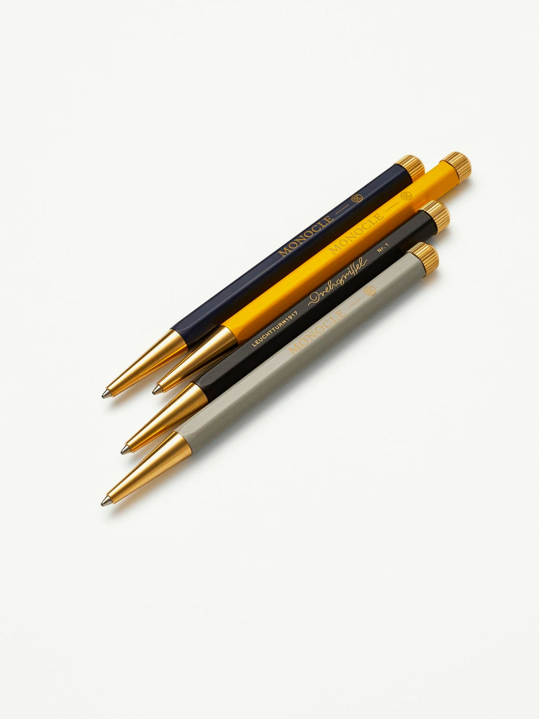 Monokl Drehgriffel – żółty – czarny tusz 