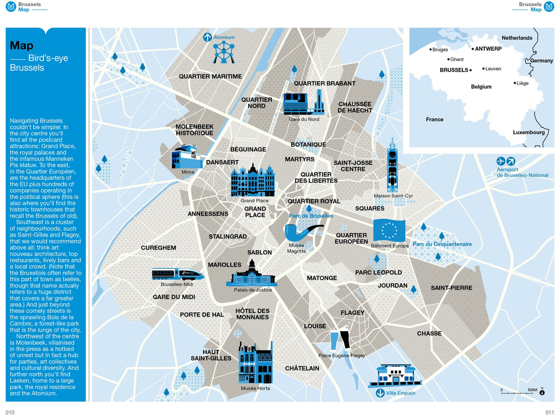Seria przewodników turystycznych Monocle Bruksela + Antwerpia