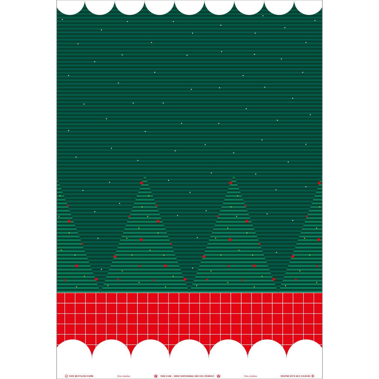 Ekologiczny papier do pakowania - Oh Christmas Tree